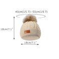 thumbnail image 7 of YFPWM Toddler Winter Hats Warm Ski Hat Stylish Knitted Hat for Kids 1-11 Years Old Girls Boys Kids Winter Beanie Hat Warm Knit Ski Cap Khaki One Size, 7 of 7