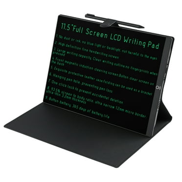 11.5"Full Screen LCD Writing Pad,Electronic Writing Notebook with PU Protective Cover,Gift for Kids Adults at Home School Office