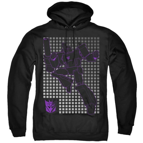 Transformers Megatron Grid Adult Pullover Hoodie Sweatshirt Black
