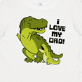 thumbnail image 4 of Inktastic I Love My Dad with Baby and Daddy Tyranasaurus Rex Boys or Girls Baby T-Shirt, 4 of 5