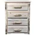 thumbnail image 2 of Montana Collection 4 Drawer Chest of Drawers, Clear Lacquer Finish, 2 of 3