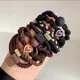 thumbnail image 3 of 5 uds diadema banda de cuero mujer cola de caballo alta funda accesorios para el cabello Simple alta elasticidad banda de goma duradera círculo para el cabello, 3 of 5