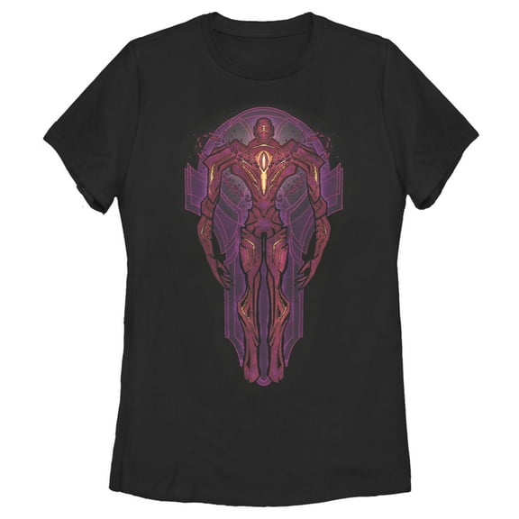 Women's Marvel Eternals Kro Stained Glass  Graphic Tee Black Small