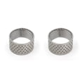 thumbnail image 1 of bedienty Knitting Rings Finger for Protection Thimble Adjustable Sewing Loop Specially-designed Crochet Tools for Home Yarn Crafts Thicken Silver Ring 2Set, 1 of 6