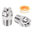 thumbnail image 1 of Uxcell 1/4" BSP Macho 45° Punta de Rociado en Forma de Abanico [3PCS] - Boquillas de Lavadora a Presión con Cinta de Sellado - [Orificio de 2.4MM], 1 of 7