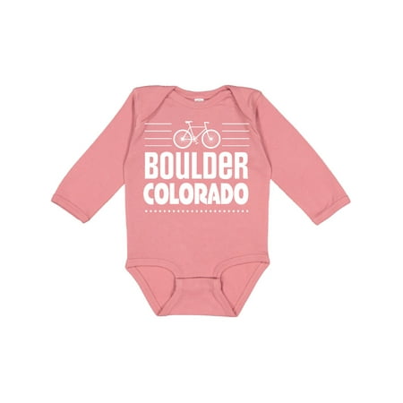 

Inktastic Boulder Colorado Biking Gift Baby Boy or Baby Girl Long Sleeve Bodysuit