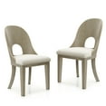 thumbnail image 2 of Furniture of America Cheri Bentwood Solid Wood Side Chairs, Set of 2, White Oak, 2 of 13