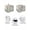 Black White, variant on Easter Small Toaster Cover 2 Slice, Kitchen Appliance Covers, Farmhouse Bunny Colorful Eggs Flowers Plants Toaster Oven Cover with Loop, Bread Machine Cover Polyester Dust Cover Protection