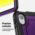 thumbnail image 3 of XYX Case for iPad (A16) 11th Gen 2025/ iPad 10th Gen 10.9 Inch 2022 with Rotating Stand, Shoulder Strap, 2in1 Shockproof Cover, Purple, 3 of 7