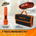 thumbnail image 4 of Armor All 3-Piece Roadside Emergency Kit with Battery Cable, Flashlight and Storage Bag, 1.85lb, 4 of 7