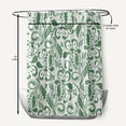 thumbnail image 5 of Simply Daisy 70" W x 73" L Aurora Polyester Shower Curtain, Green [1 Ct], 5 of 5