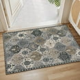 thumbnail image 2 of Moynesa 2'x3' Moroccan Trellis Area Rug,Gray Entry Rug Non-Slip Washable Indoor Door Mat, Small Oriental Accent Throw Rug for Bedroom Kitchen Entryway Bathroom, 2 of 7