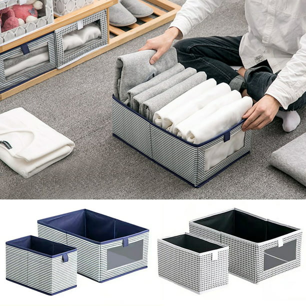 Cuh Foldable Fabric Storage Bin With, Clothes Storage Bins For Shelves