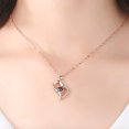 thumbnail image 2 of POINTERTECK 925 Sterling Silver Necklace, I Love You Necklace 100 Languages Love Necklace Valentines Day Gifts for Girlfriend Women Romantic Gifts (Rose Gold), 2 of 8