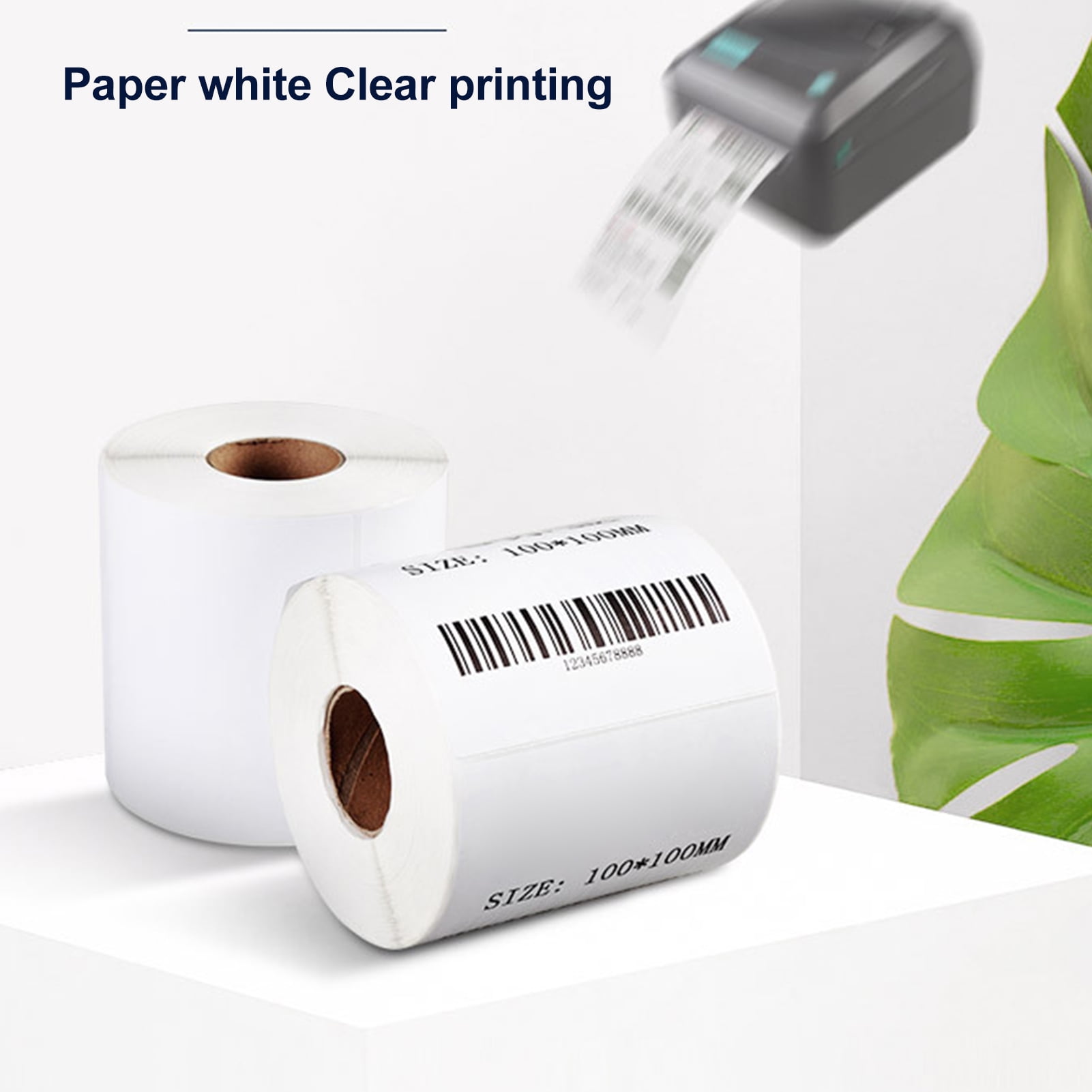 NEWLIS 1 Roll Waterproof Thermal Label Paper Clear Print Different Specifications Self-adhesive Thermal Sticker Paper for Consignment