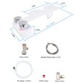 thumbnail image 3 of Baño Bidet Bidet Asiento de Inodoro Ajuste No-eléctrico Frío Frío Femenino Ajustable Temperatura / Presión Nalgas Tapa de Inodoro Inteli blanco Baoblaze Anexo de inodoro bidé, 3 of 8