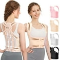 thumbnail image 1 of Corrector de postura Fit Geno para espalda, para hombres y mujeres: enderezador de hombros, soporte lumbar ajustable y completo, alivia el dolor - Corrector de columna jorobada y escoliosis (grande), 1 of 5
