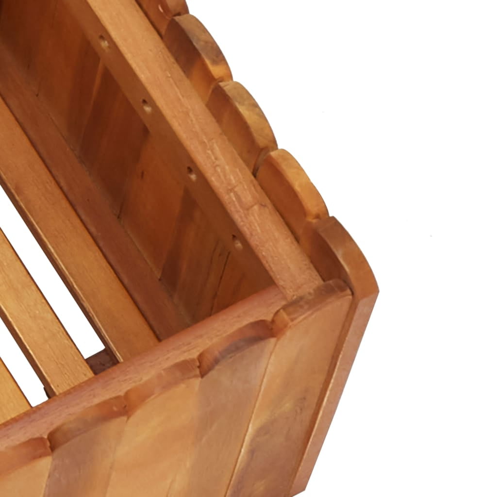 Kepooman Outdoor Garden Bed, Solid Wood Raised Planter Box for Home, 19.6" x 11.8" x 9.8" Kepooman Outdoor Garden Bed, Solid Wood Raised Planter Box for Home, 19.6" x 11.8" x 9.8"
