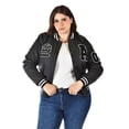 thumbnail image 1 of Chamarra universitaria Roman Fashion /Tallas Extras, 7094 (Negro) negro 42, 1 of 7