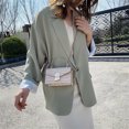 thumbnail image 3 of Bolsa Elegante bolso de hombro de cuero de piedra para mujer, bolsos de mensajero con cadena (camello) JShteea Para Estrenar, 3 of 9