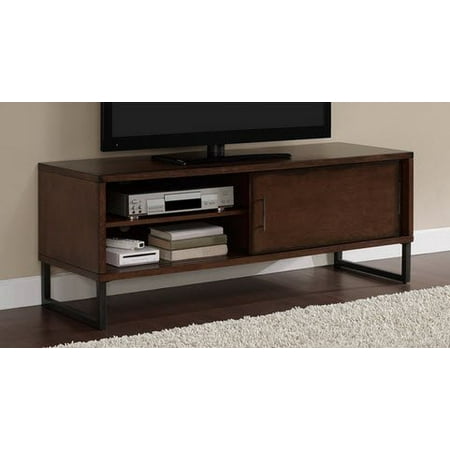 Breckenridge Walnut 50-inch Flat Screen TV Stand Media ...