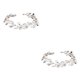 thumbnail image 2 of Jumpingount Diadema de boda para mujer, forma de hojas de cristal, fiesta, reunión, compromiso, negocios, diadema para mujer Oro 2piezas, 2 of 6