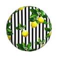 thumbnail image 2 of Bingfone Lemons On Striped Spare Tire Cover Weatherproof Universal Wheel Protectors For Rv Camper Travel Trailer Suv Truck 15 Inch, 2 of 9
