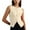 a-Beige22958, variant on Womens Solid Color Sleeveless Ribbed Knit Top Button Front Crewneck Fitted Crop Vest For Spring Summer Casual Office Wear Pink S