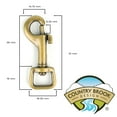 thumbnail image 2 of Country Brook Design® 1/2 Inch Antique Brass Swivel Snap Hooks, 50 Pack, 2 of 5