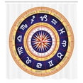thumbnail image 3 of Ambesonne Astrology Shower Curtain, Zodiac Cancer Virgo, 69"Wx75"L, Navy Blue Yellow, 3 of 3