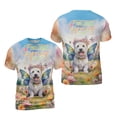 thumbnail image 3 of Welcome Spring Fairy West Highland White Terrier in Flower Meadow All Over Print 3D Shirt Unisex Merch Westie Westy Dog Lover - 13002, 3 of 6