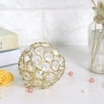 thumbnail image 5 of Tealight Candle Holders Crystal Bowl,Metal Crystal Tea Light Candle Holders Wedding Decor Table Centerpieces for Table Centerpiece Wedding Living Room Candle Decor[8cm-gold], 5 of 8