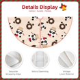thumbnail image 3 of Sikiie Panda Ice Creams Donuts Nativity Christmas Tree Skirt, Jesus Christian Winter Holiday Tree Mat Decoration(30-48IN)36", 3 of 6