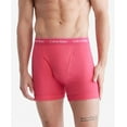 thumbnail image 2 of Calvin Klein Men's Cotton Classics 3-Pack Boxer Brief, Cerise Lipstick, Grey Heather, Blue Edge, X-Large, 2 of 6