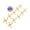 Gold, variant on HILABEE 10 Pieces Jacks Games Portable Jacks Toys for Favors 7-14 Years Old Gold