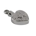 thumbnail image 4 of Stainless Steel Heart Cremation Urn Keepsake Memorial Pendant Yuyangstore La cremación colgante, 4 of 6