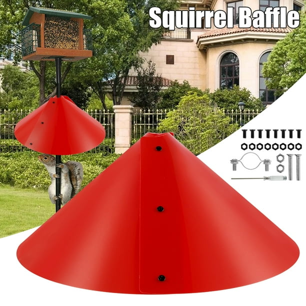 Gpoty Squirrel Baffle for Bird Feeder Pole,Wrap Around Squirrel Baffle