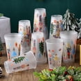 thumbnail image 5 of 50 Pcs Christmas Nutcracker Frosted Cups Bulk 17oz Shatterproof Frosted Plastic Cups Reusable Party Drink Tumblers Dishwasher Safe for Christmas Tableware$$, 5 of 10