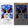 thumbnail image 2 of Caroline's Treasures LH9288CNL Corgi Winter Snowflakes Holiday Ceramic Night Light, 6x4x3", multicolor, 2 of 2
