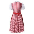 thumbnail image 3 of ANINEO Women Plus Size German Dress Square Neck Apron Oktoberfest Dirndl Comfy Maid Uniform Festival Waitress Girl Clothess, 3 of 4