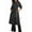 Black, variant on Women'S Casual Double Breasted Long Denim Trench Coat Jean Jacket Trenchcoat with Belt Duster Coat Denim Blue S