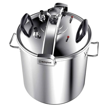 

Westinghouse Stainless Steel Canner Pressure Cooker 53.5 Quart Silver