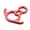 Red, variant on Rescue Figure 8 Descender Climbing Gear Downhill Equipment 50KN Aluminum Alloy Rigging Plate for Climbing, Black