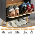 thumbnail image 4 of Hidden Shoe Storage Cabinet with 2 Flip Rattan Drawers & Anti Tip Design – Slim Shoe Organizer for Entryway, Foyer, Hallway, Holds 12 15 Pairs, MDF Frame, 4 of 7