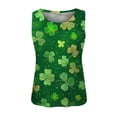 thumbnail image 4 of FASHOFT Funny St Patricks Day Tank Tops for Women Shamrock Graphic Tees Irish Festival Party Sleeveless Shirts Green L, 4 of 4