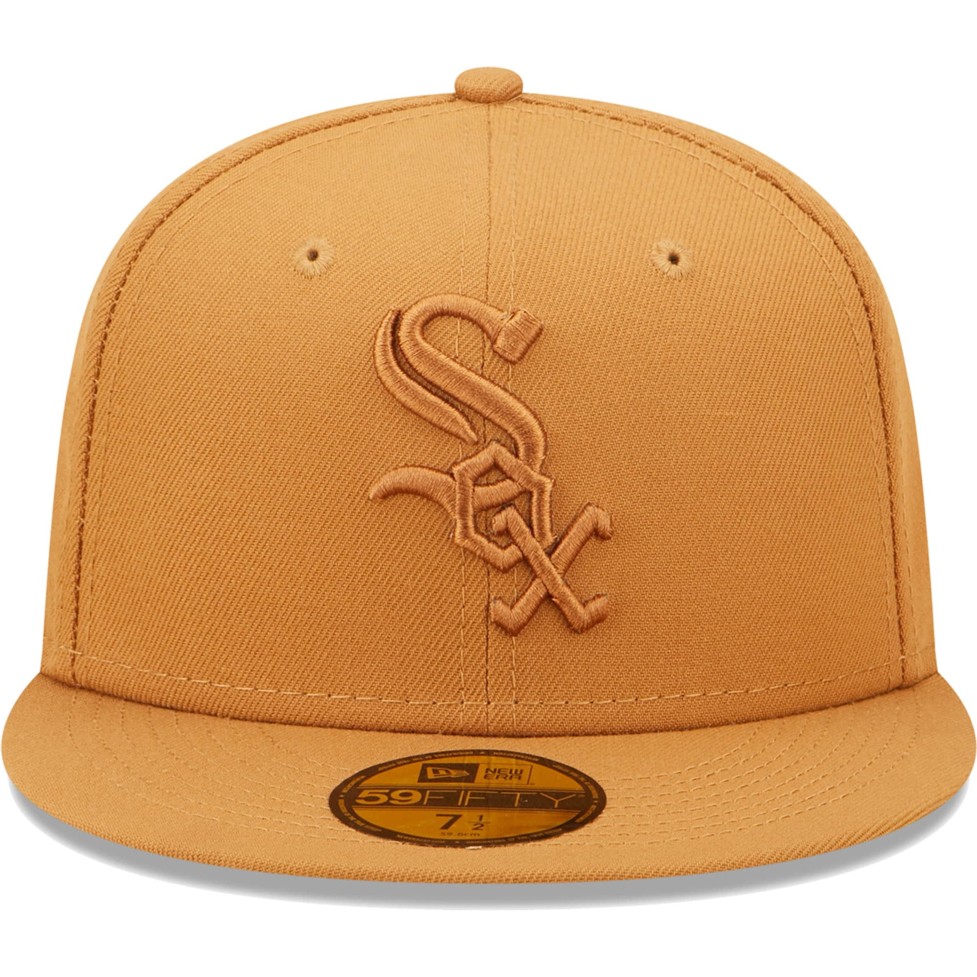 Official New Era Chicago White Sox MLB Light Brown 59FIFTY Fitted Cap  B8102_255