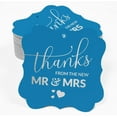 thumbnail image 2 of Inkdotpot Pack Of 100 Real Silver Foil Bracket Shape Paper Tags Thanks From The New Wedding Favor Hang Tags, 2 of 7