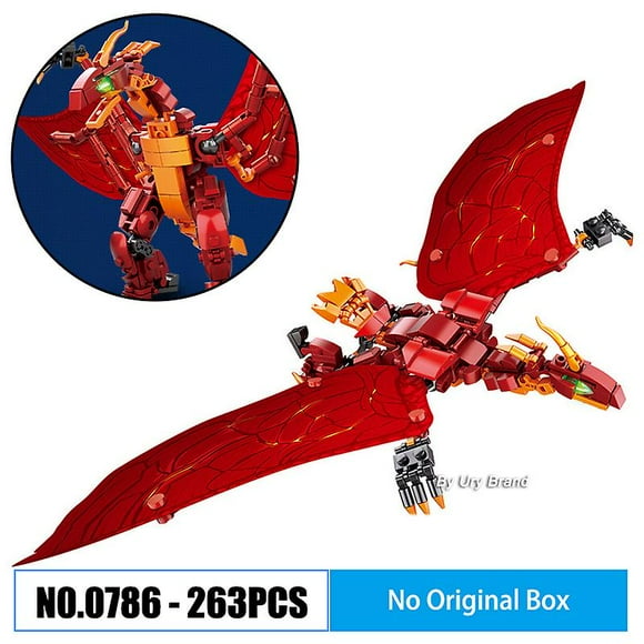 Movies Big Monster Dragon Set King Of Dinosaurs City Series Diy Model/3