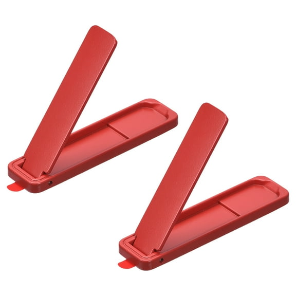 Ultra-Thin Phone Stands, 2Pack Horizontal Vertical Portable Phone Stand Red