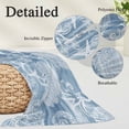 thumbnail image 3 of Blue Coastal Throw Pillow Cover 20 x 30 Inch Decorative Pillow Cover Nautical Coral Starfish Shell Octopus Sea Lumbar Pillowcase Seasonal Rectangle Cushion Case for Couch Sofa Bed Living Room, 3 of 9